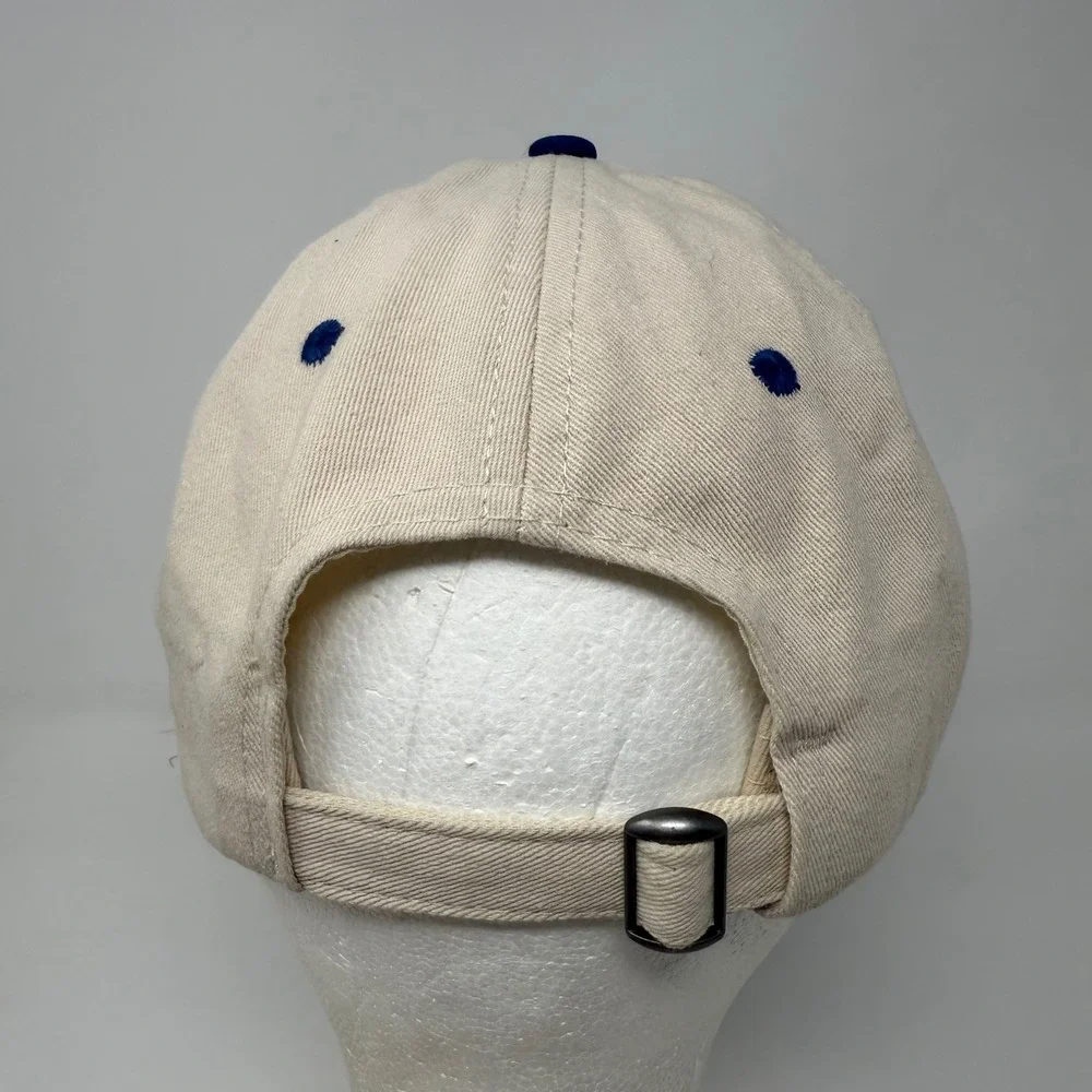 Disney Stitch Embroidered Baseball Cap Blue Tan Adult Adjustable‎ Strapback
